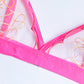 MARIE- Neon pink sensual lingerie set