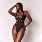 HELENIE- Mesh and transparent lace erotic bodysuit
