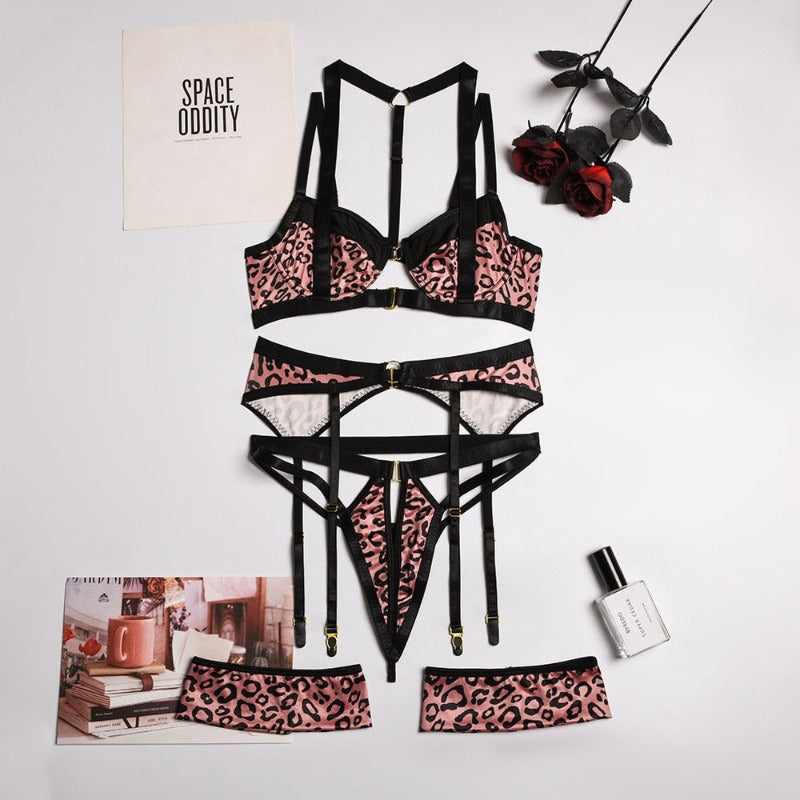 ANIYAH- Leopard luxury lingerie set
