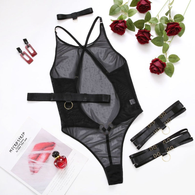 LATOYA- Bodysuit transparent  sexy intimate lingerie